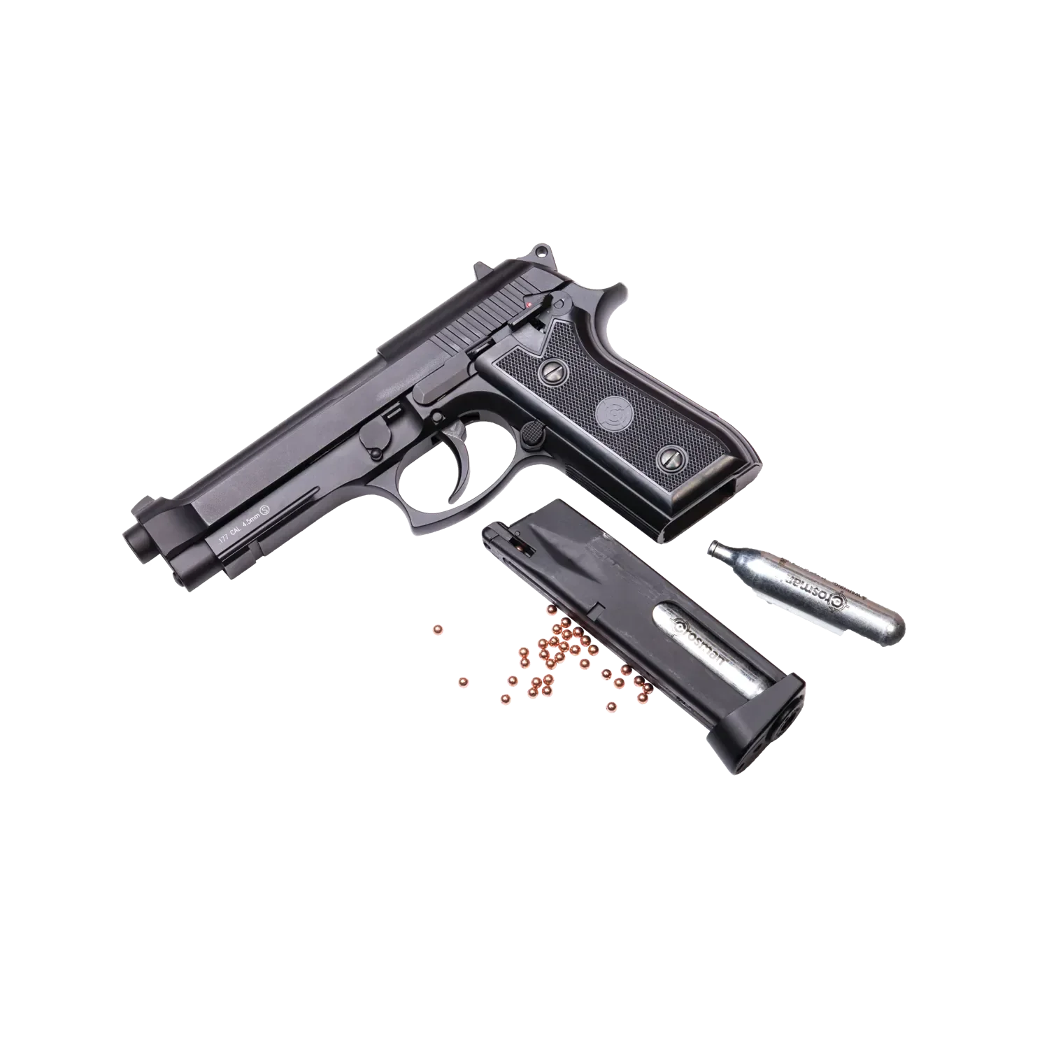 GUNMANSA Crosman PFAM9B Gas Gun (Full-Semi Auto|Blowback|CO2|20|450 FPS|3.2J|4.5mm BB)