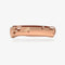 GUNMANSA Crossfade Bugout Scales Copper Knife Handle- FLY797