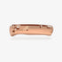 GUNMANSA Crossfade Bugout Scales Copper Knife Handle- FLY797