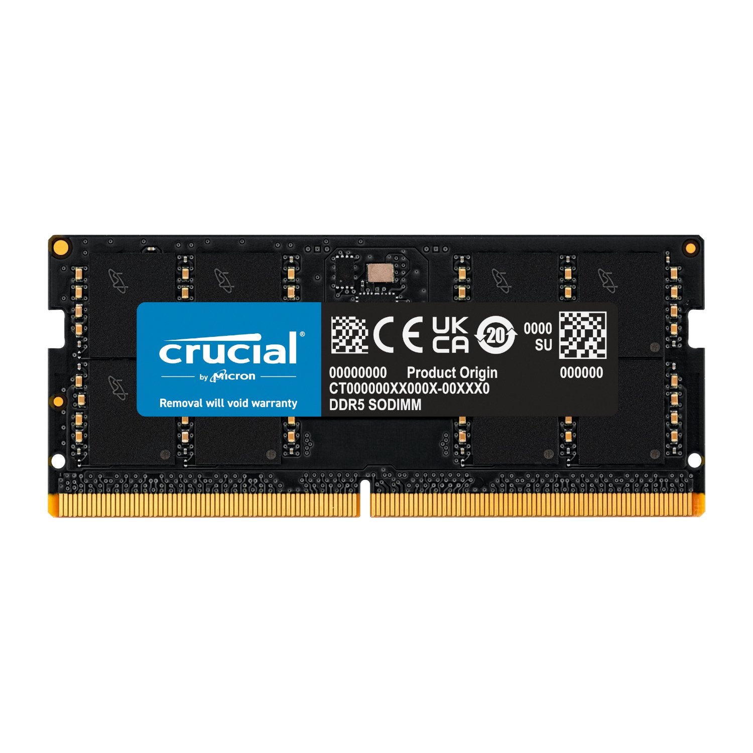 GUNMANSA Crucial 64GB 5600MHz DDR5 SODIMM Notebook Memory