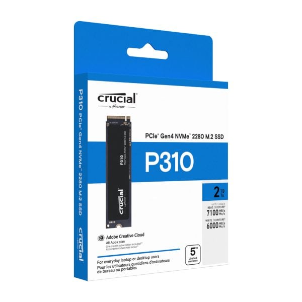 GUNMANSA Crucial P310 500GB M.2 NVMe 3D NAND SSD