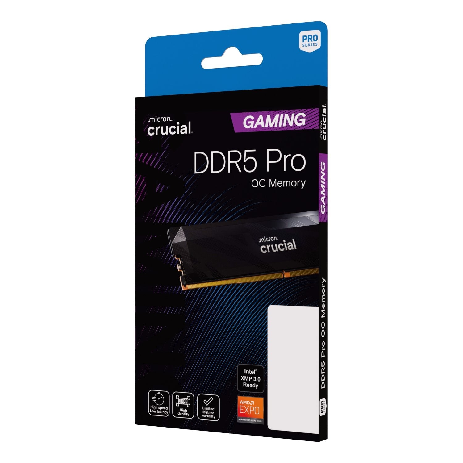 GUNMANSA Crucial Pro 16GB 6400Mhz DDR5 Desktop OC Gaming Memory - Black