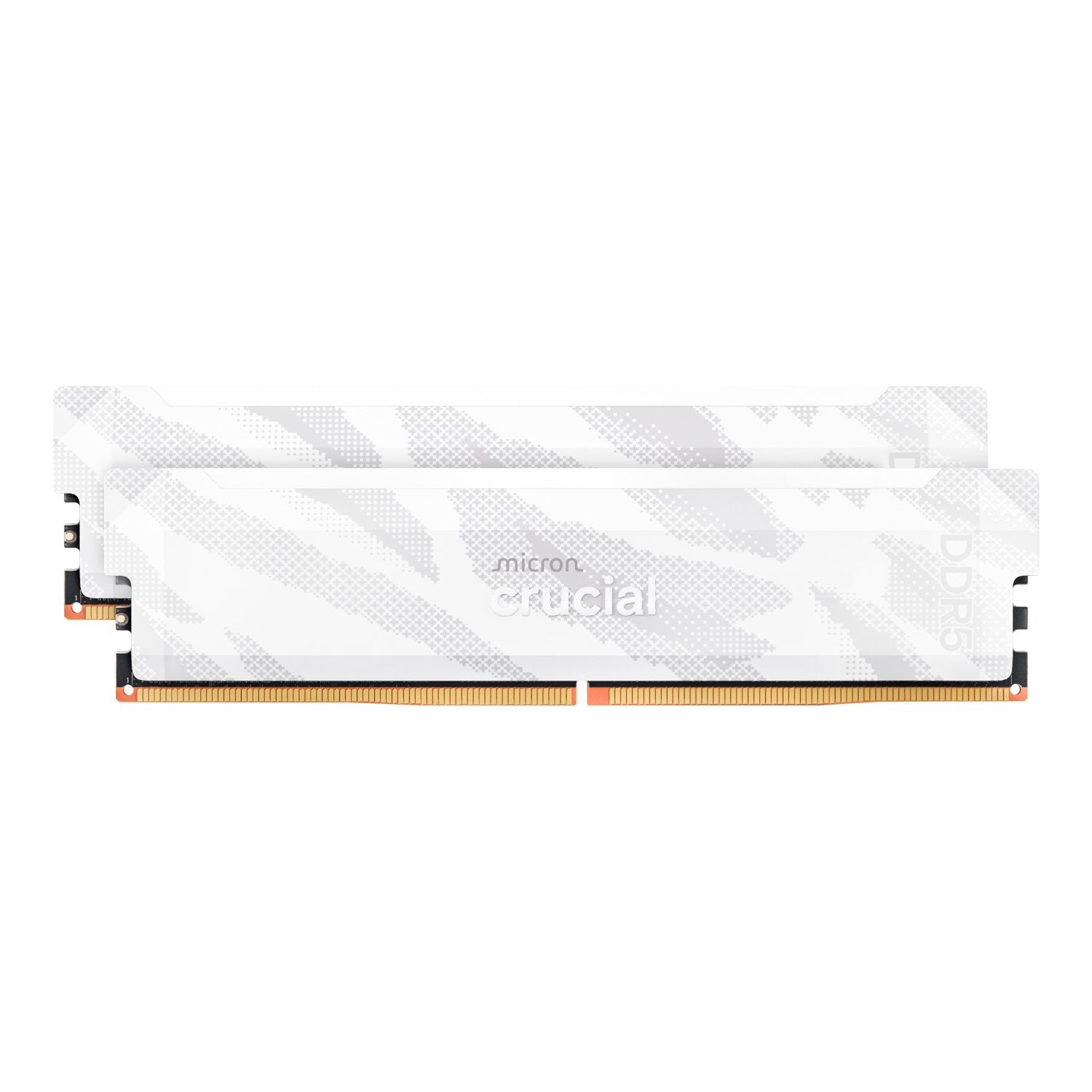 GUNMANSA Crucial Pro Overclocking DDR5-6400 32GB Desktop Gaming Memory Kit (16GB x 2) – White