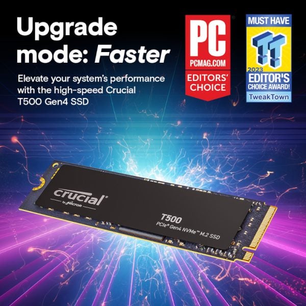 GUNMANSA Crucial T500 1TB M.2 NVMe Gen4 NAND SSD