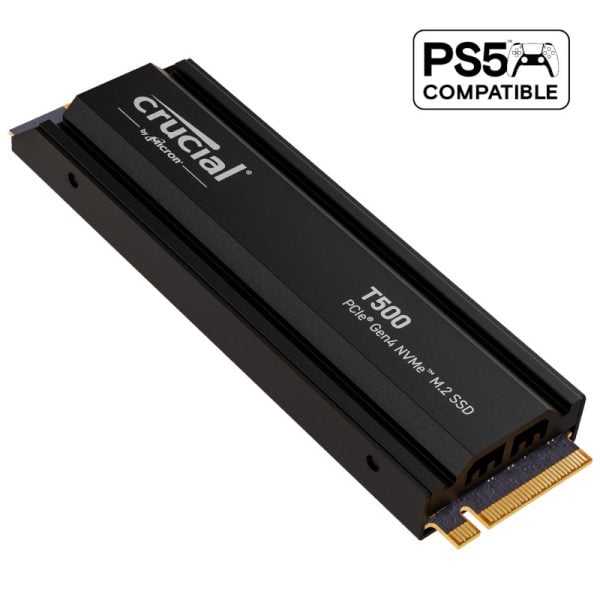 GUNMANSA Crucial T500 1TB M.2 NVMe Gen4 with Heatsink NAND SSD