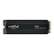 GUNMANSA Crucial T705 4TB M.2 NVMe Gen5 with Heatsink NAND SSD