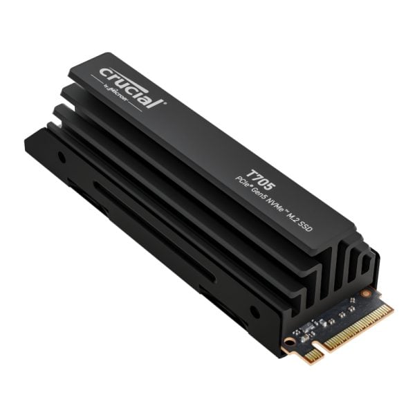 GUNMANSA Crucial T705 4TB M.2 NVMe Gen5 with Heatsink NAND SSD