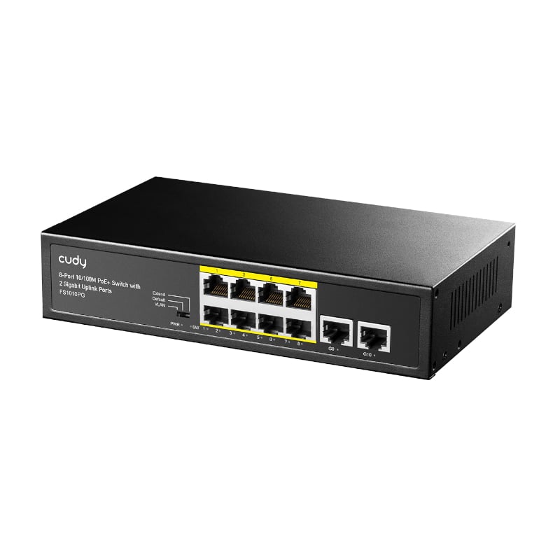 GUNMANSA Cudy 10-Port Unmanaged PoE+ Switch