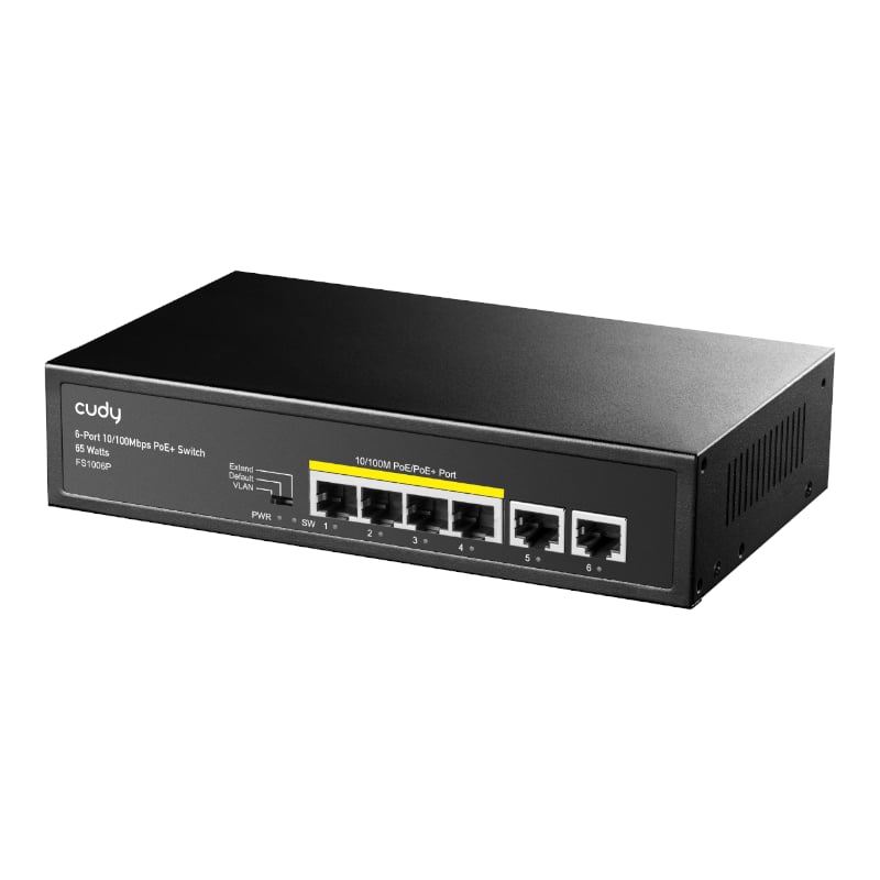GUNMANSA Cudy 6-Port Ethernet Unmanaged Switch – 4 Ports POE