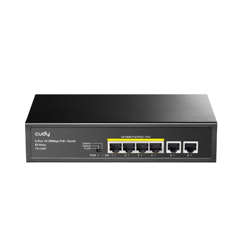 GUNMANSA Cudy 6-Port Ethernet Unmanaged Switch – 4 Ports POE