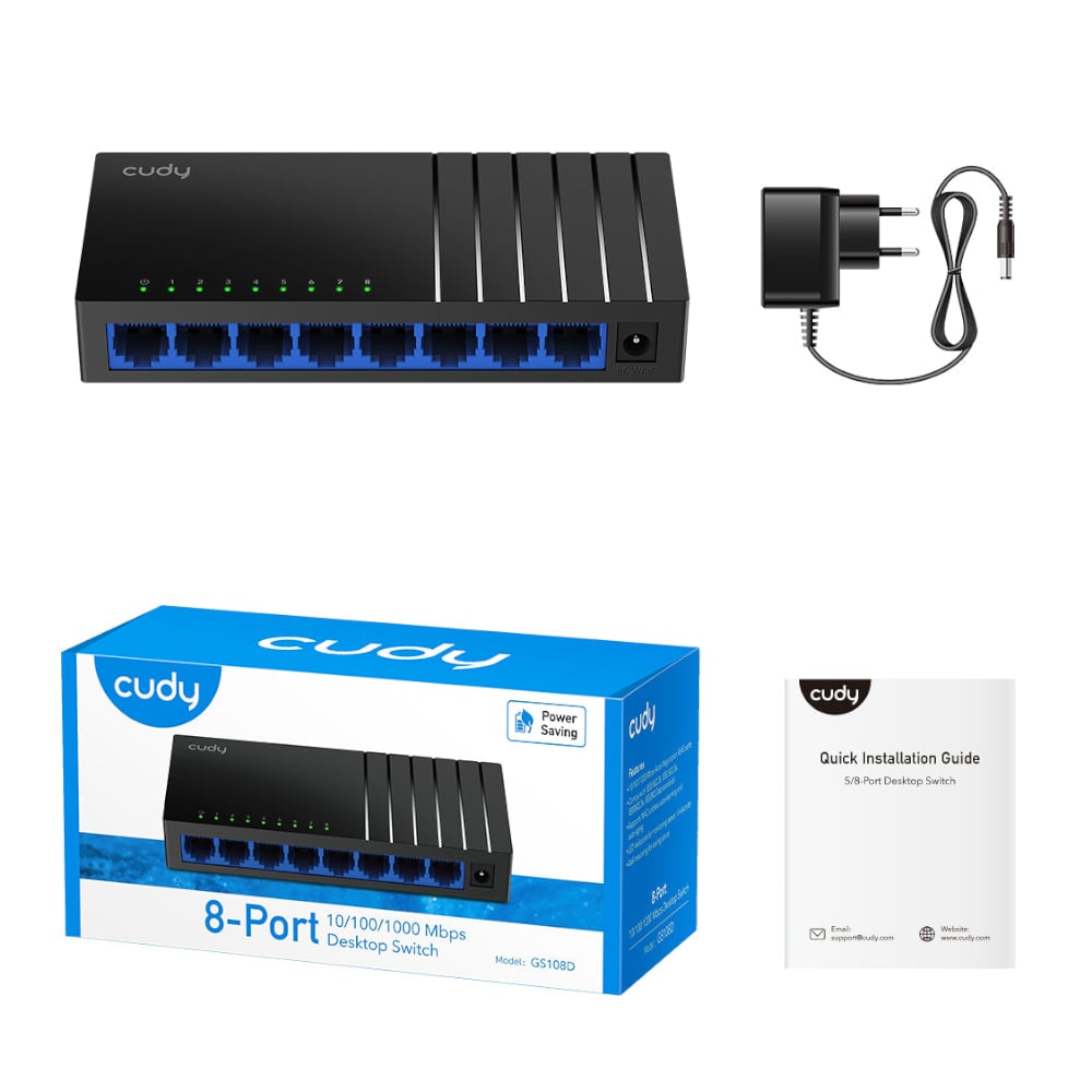 GUNMANSA Cudy 8-Port Gigabit Desktop Switch