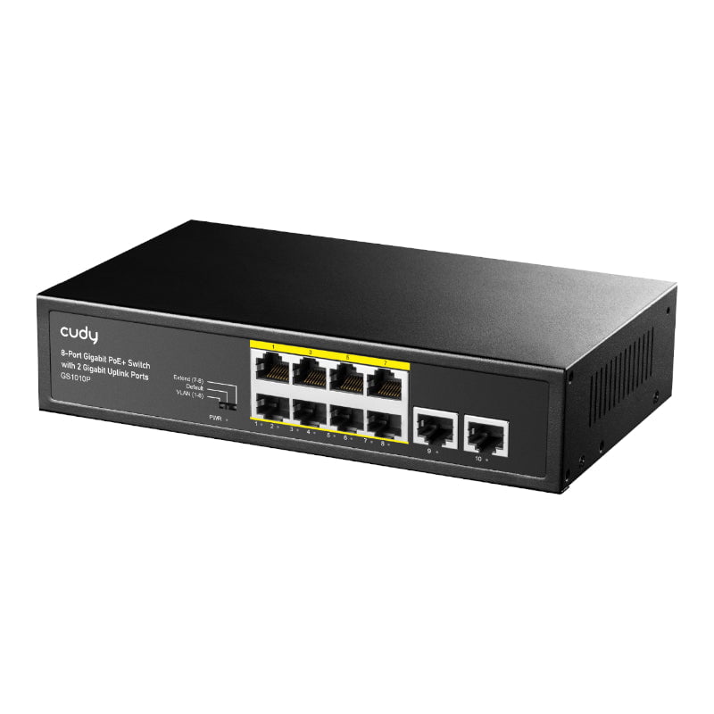 GUNMANSA Cudy 8-Port Gigabit PoE+ Unmanaged Switch