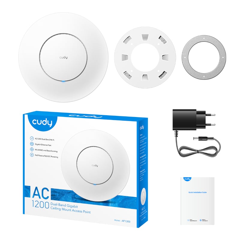GUNMANSA Cudy AC1200 Gigabit Dual Band Ceiling Access Point