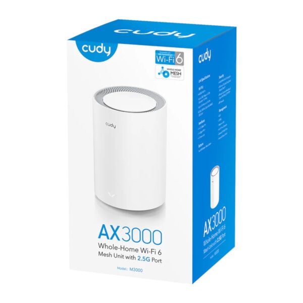 GUNMANSA Cudy AX3000 Wi-Fi 6 Mesh Kit 1 Pack – White
