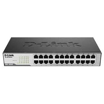 GUNMANSA D-Link 24-port UTP 10/100Mbps Auto-sensing; Stand-alone; Unmanaged (Metal Case)