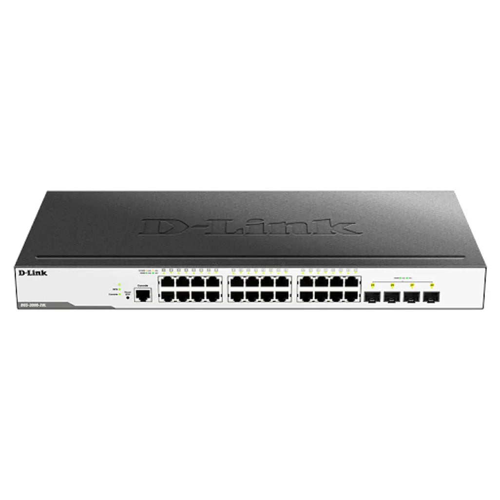 GUNMANSA D-Link 24-Ports 10/100/1000Mbps + 4 SFP ports Managed Metro Ethernet Switch