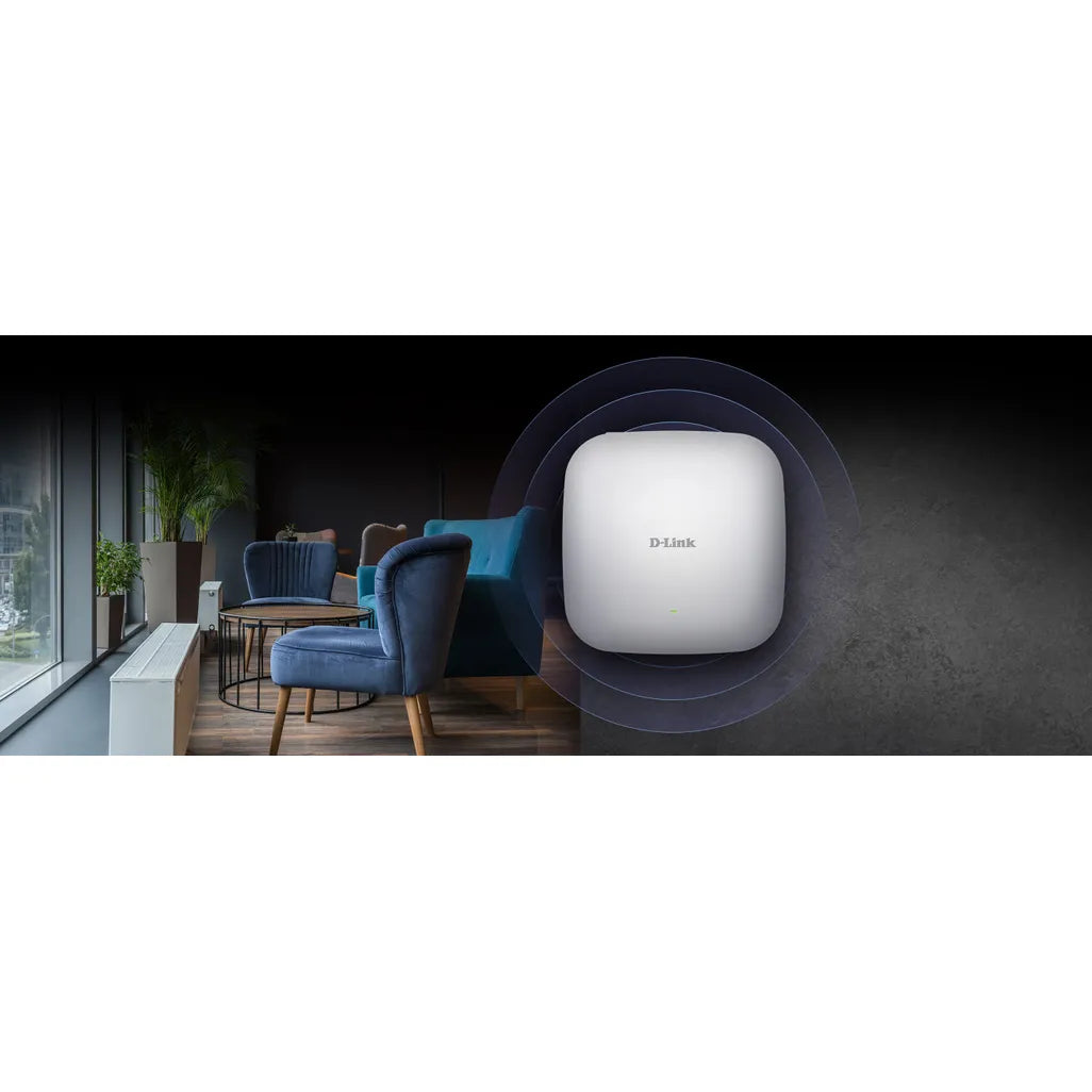 GUNMANSA D-Link DAP‑X2810 Nuclias Connect AX1800 Wi-Fi 6 Dual-Band PoE Access Point