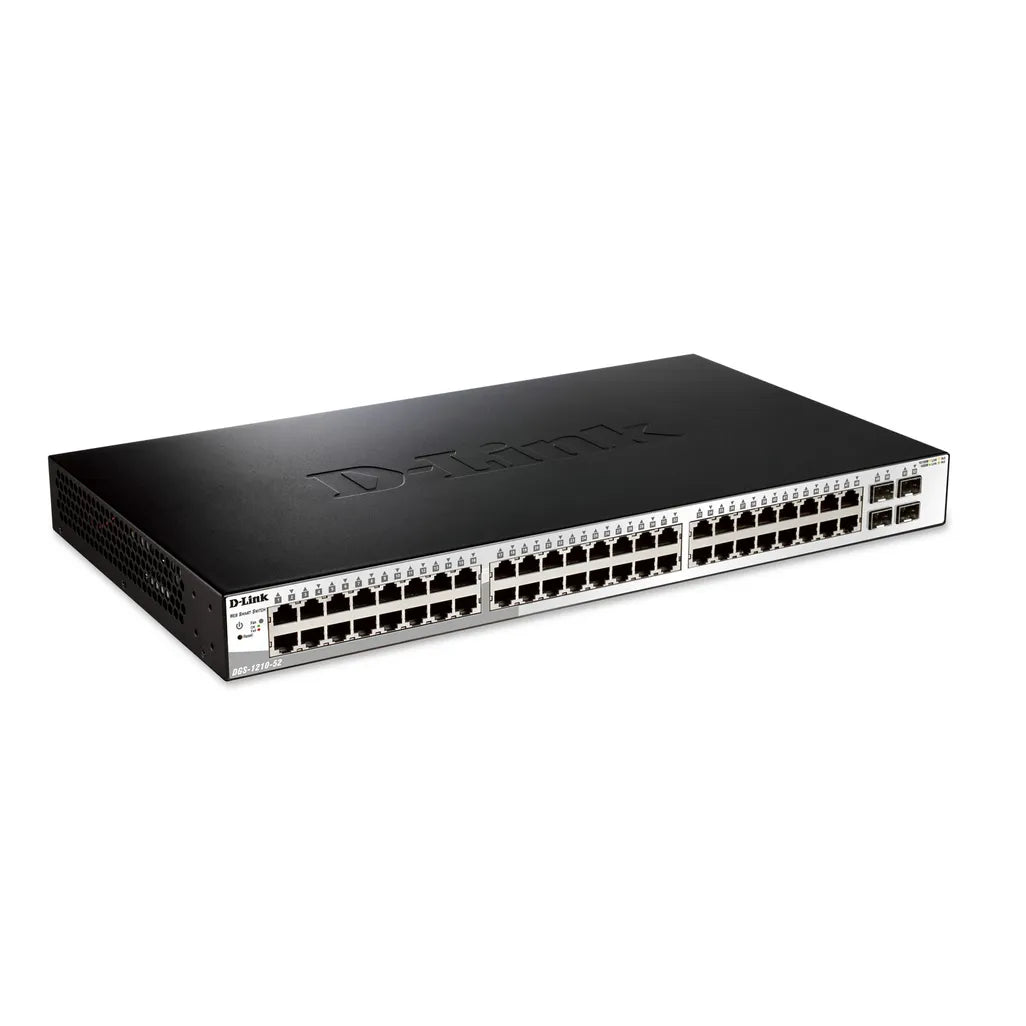 GUNMANSA D-Link DGS-1210-52, Managed, L2, Gigabit Ethernet (10/100/1000), Full duplex, Rack mounting, 1U