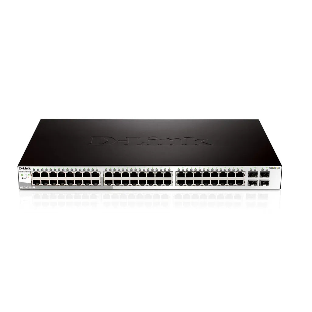 GUNMANSA D-Link DGS-1210-52, Managed, L2, Gigabit Ethernet (10/100/1000), Full duplex, Rack mounting, 1U