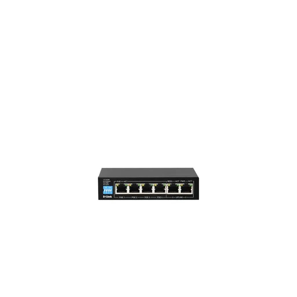 GUNMANSA D-Link DGS-F1006P-E, Gigabit Ethernet (10/100/1000), Power over Ethernet (PoE)
