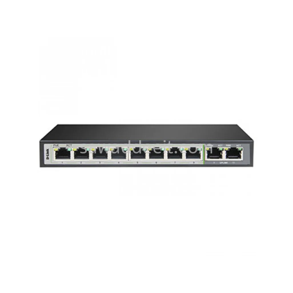GUNMANSA D-Link DGS-F1010P-E, Unmanaged, Gigabit Ethernet (10/100/1000), Power over Ethernet (PoE)