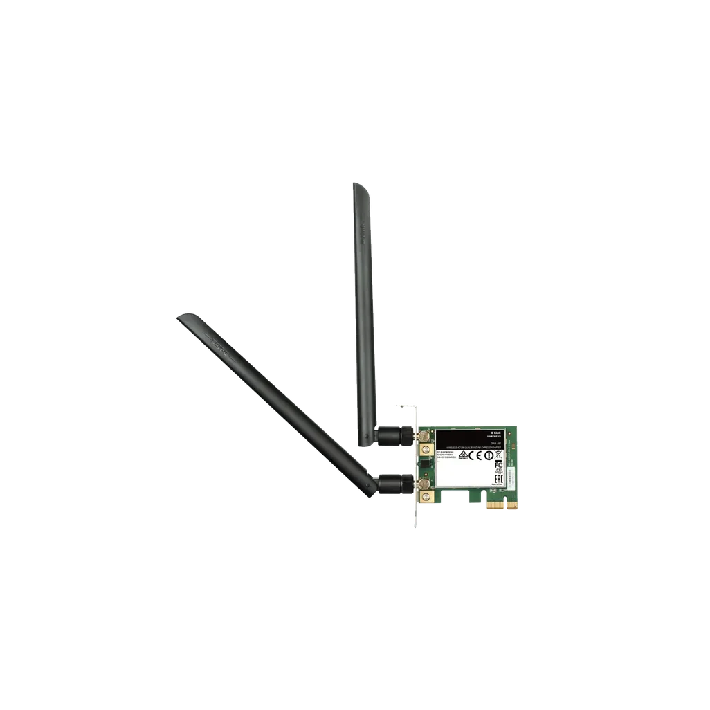 GUNMANSA D-Link DWA-582, Internal, Wired, PCI Express, WLAN, Wi-Fi 4 (802.11n), 867 Mbit/s