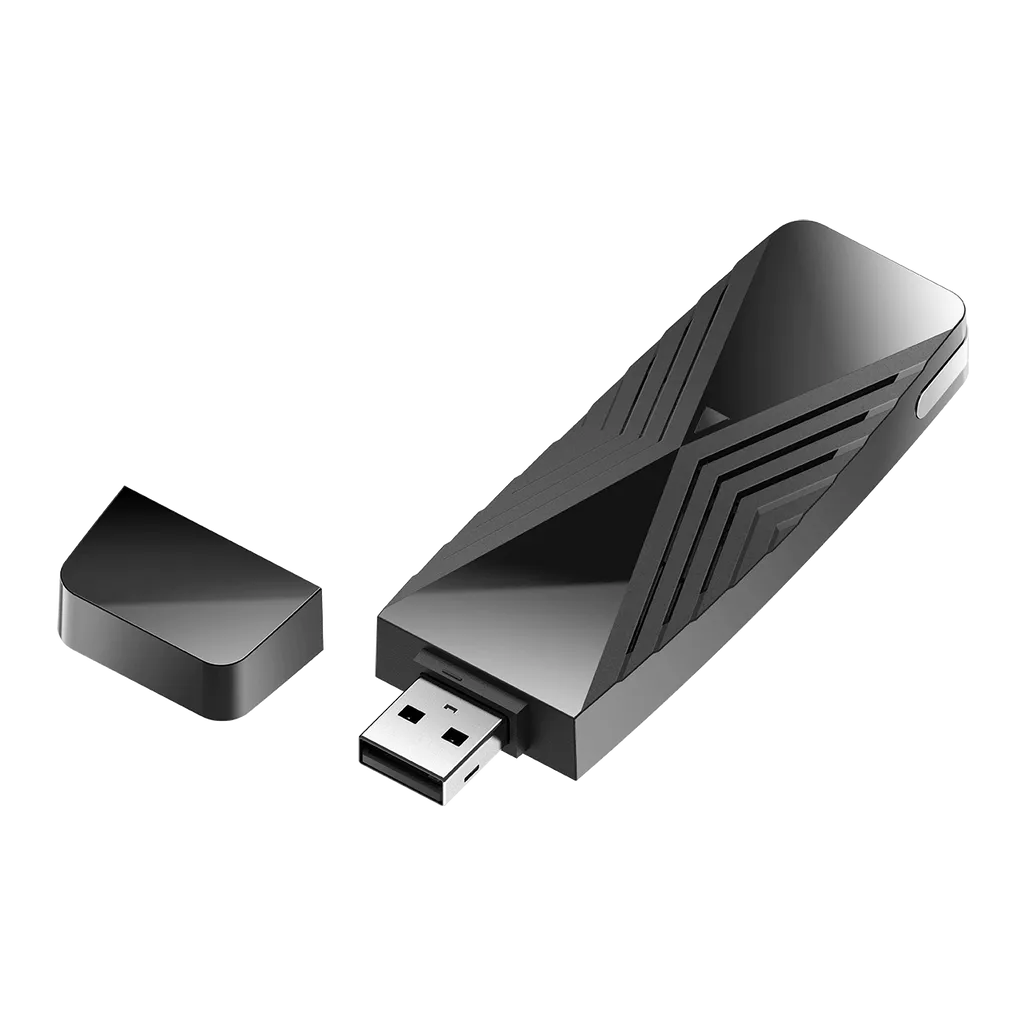 GUNMANSA D-Link DWA‑X1850 AX1800 Wi-Fi 6 USB-Adapter, Wireless, USB, WLAN, Wi-Fi 6 (802.11ax), 1800 Mbit/s, Black