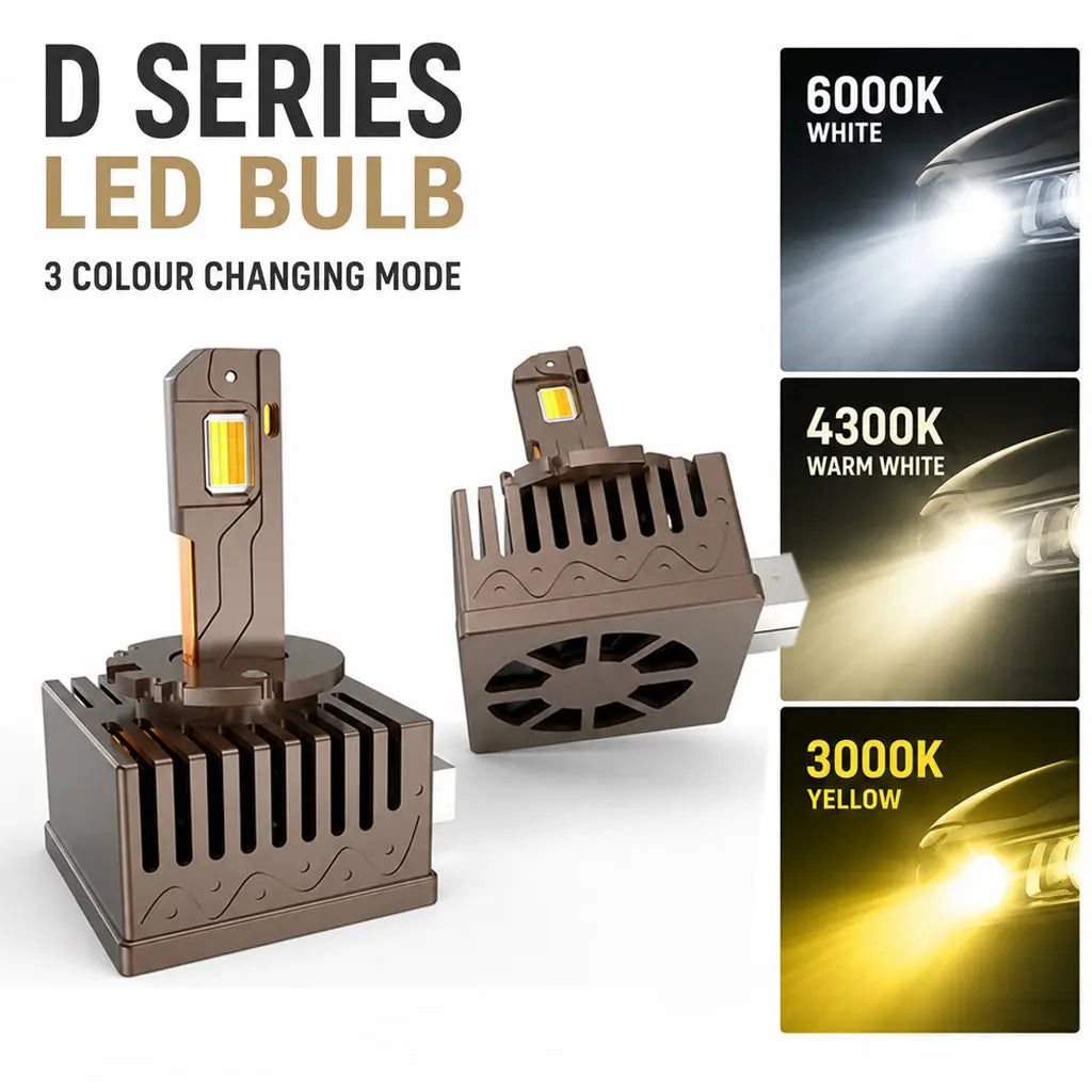 GUNMANSA D1S D-Series 3-Colour LED Conversion Bulbs (Pair)
