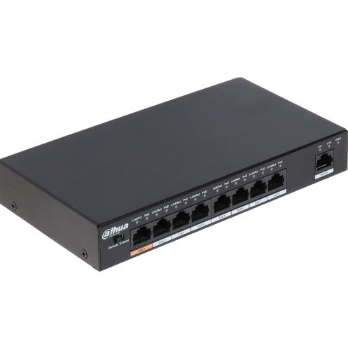 GUNMANSA Dahua 10-Port Unmanaged Desktop Switch with 8-Port PoE