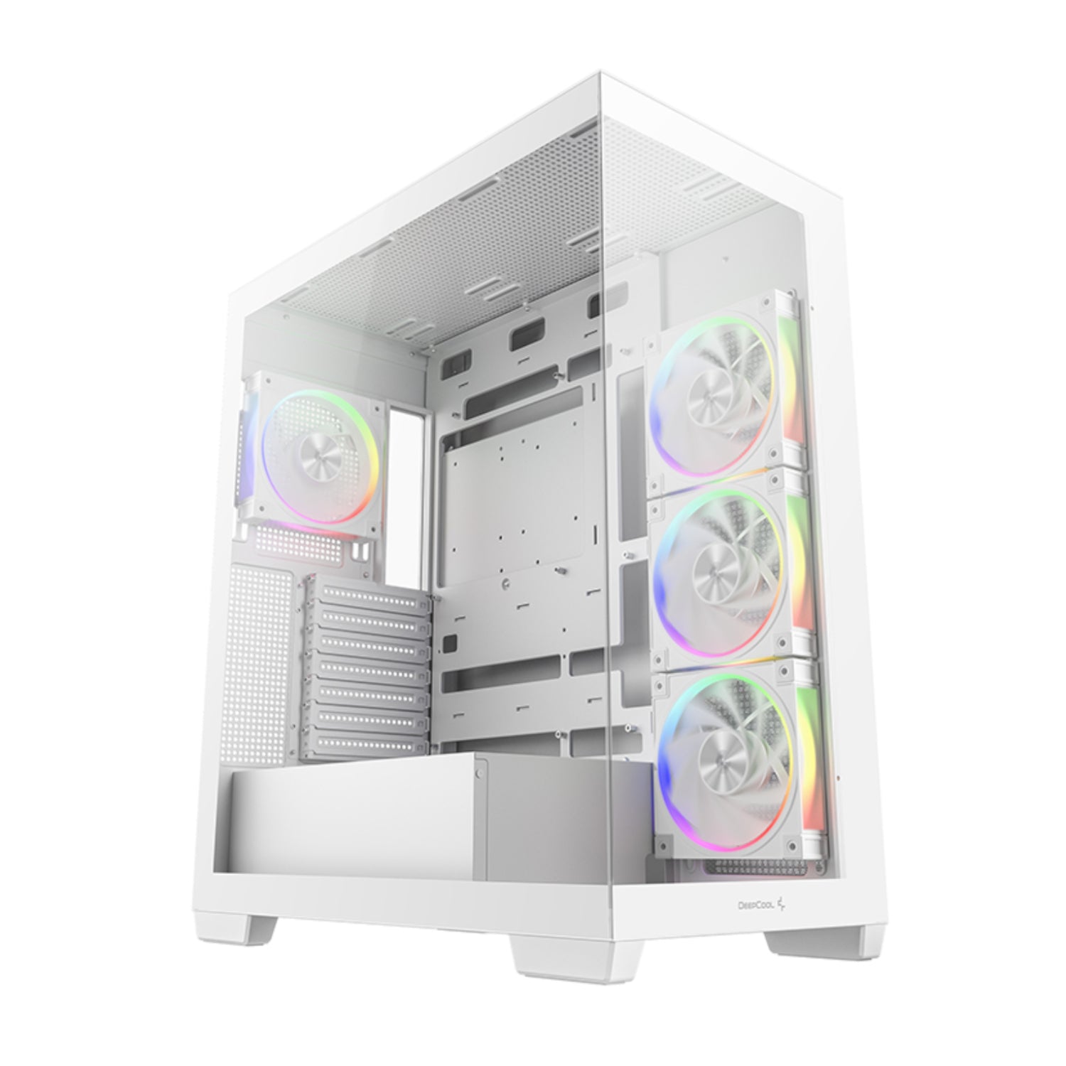 GUNMANSA DeepCool CG580 4F V2 ARGB ATX Gaming Chassis – White