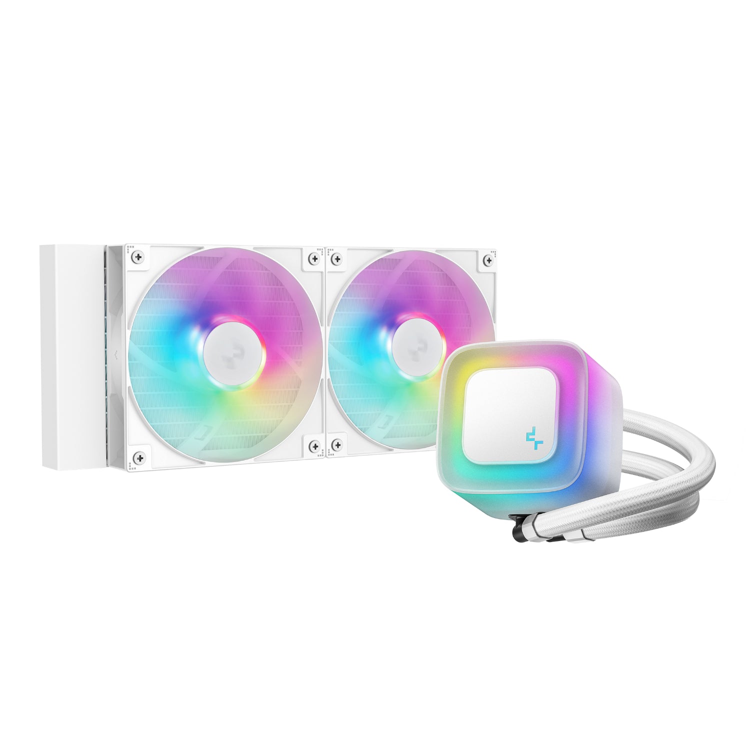 GUNMANSA DeepCool LE240 V2 240mm ARGB AIO CPU Liquid Cooler - White