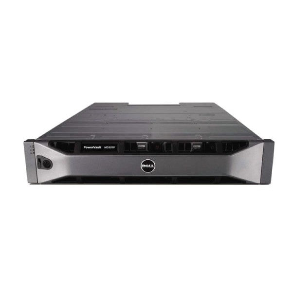 GUNMANSA Dell PowerVault MD3200i/ Dual 4 Port Controllers/ **NO HARDDRIVES**/ Power Supply/ AC 600W/ Redundant/ Rails/ 3Yr ProSupport NBD