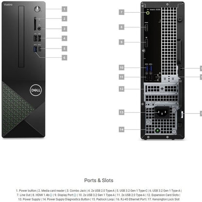 GUNMANSA Dell Vostro 3030 Intel Core 12th Gen i5 Mini Tower PC