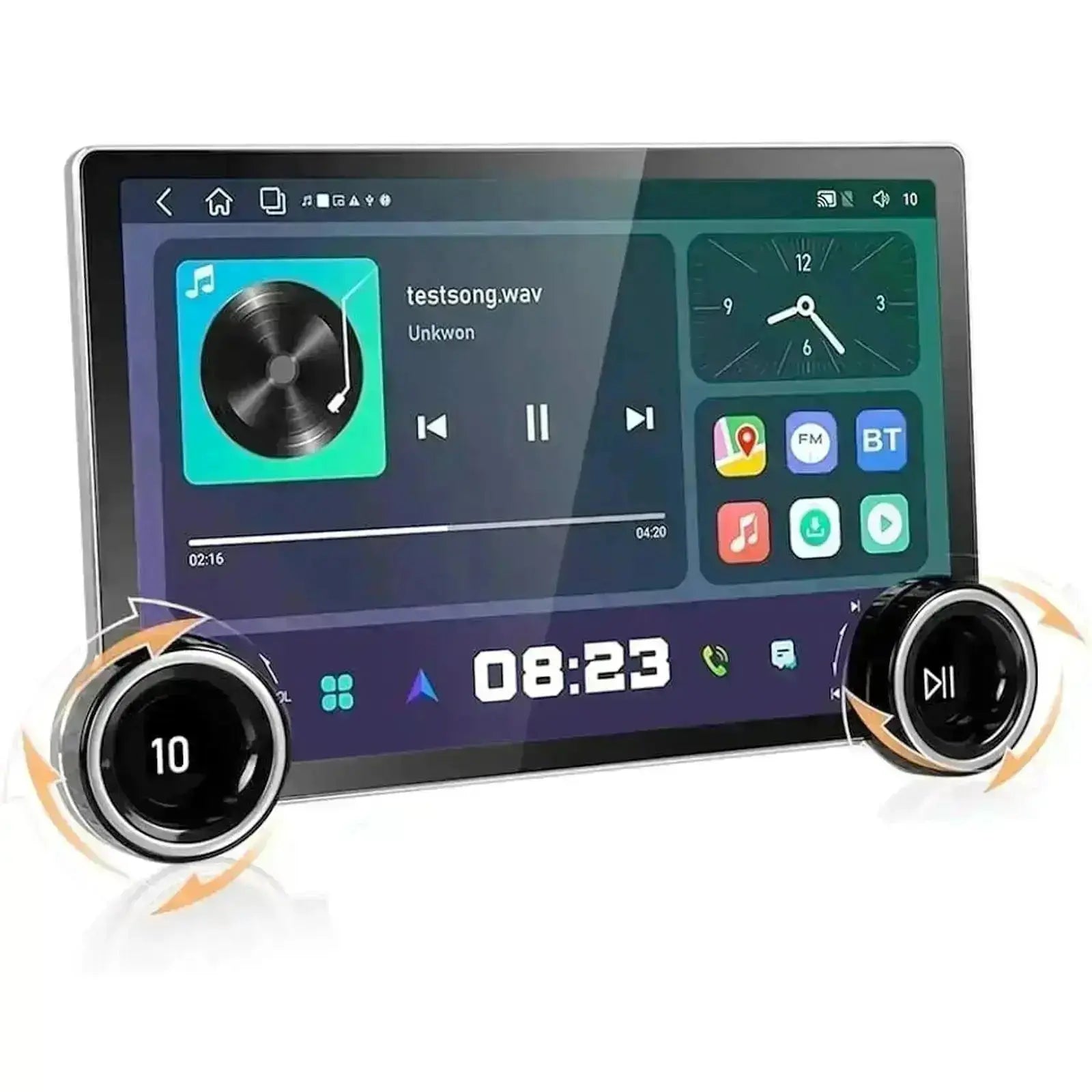 GUNMANSA Diamond 2K - 11.8 Inch Dual Knob Android Multimedia Entertainment Unit -  Renault Clio (17-20)