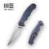 GUNMANSA Discontinued WEKNIFE 037 Flipper Knife Titanium Handle (4.07" M390 Blade) 910B