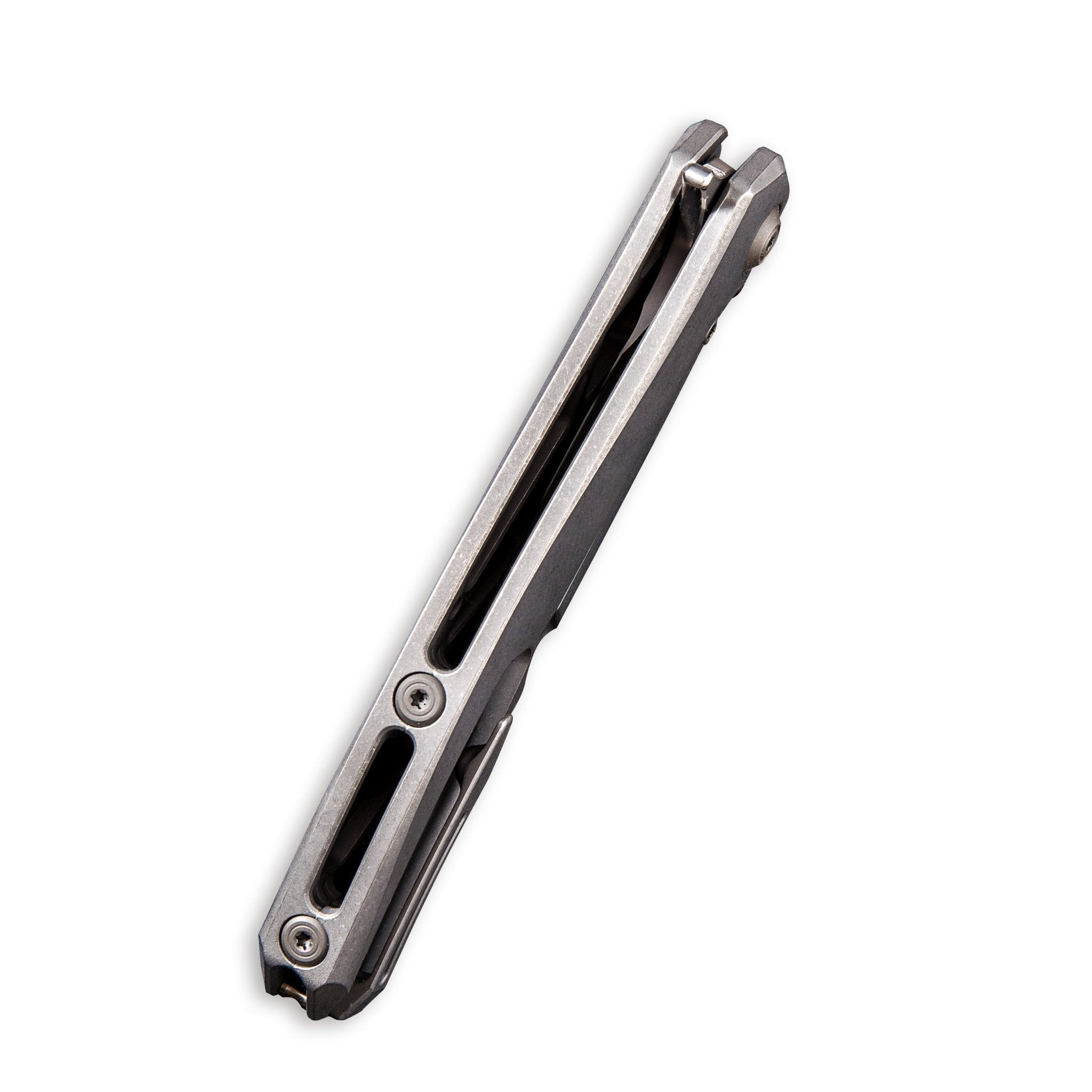 GUNMANSA Discontinued WEKNIFE 037 Flipper Knife Titanium Handle (4.07" M390 Blade) 910C