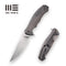 GUNMANSA Discontinued WEKNIFE 037 Flipper Knife Titanium Handle (4.07" M390 Blade) 910C