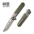 GUNMANSA Discontinued WEKNIFE Arsenal Flipper & Thumb Hole Knife Titanium & G10 Handle (3.56" CPM 20CV Blade) WE20073-1
