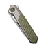 GUNMANSA Discontinued WEKNIFE Arsenal Flipper & Thumb Hole Knife Titanium & G10 Handle (3.56" CPM 20CV Blade) WE20073-1