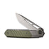 GUNMANSA Discontinued WEKNIFE Arsenal Flipper & Thumb Hole Knife Titanium & G10 Handle (3.56" CPM 20CV Blade) WE20073-1