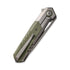 GUNMANSA Discontinued WEKNIFE Arsenal Flipper & Thumb Hole Knife Titanium & G10 Handle (3.56" CPM 20CV Blade) WE20073-1