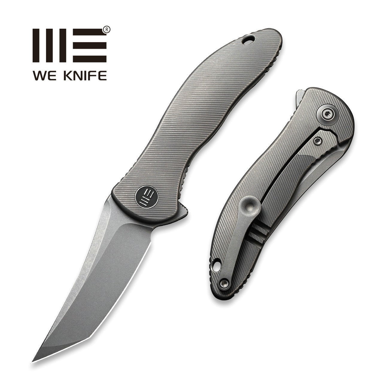 GUNMANSA Discontinued WEKNIFE Mini Synergy Flipper Knife Titanium Handle (2.93" CPM 20CV Blade) 2012A