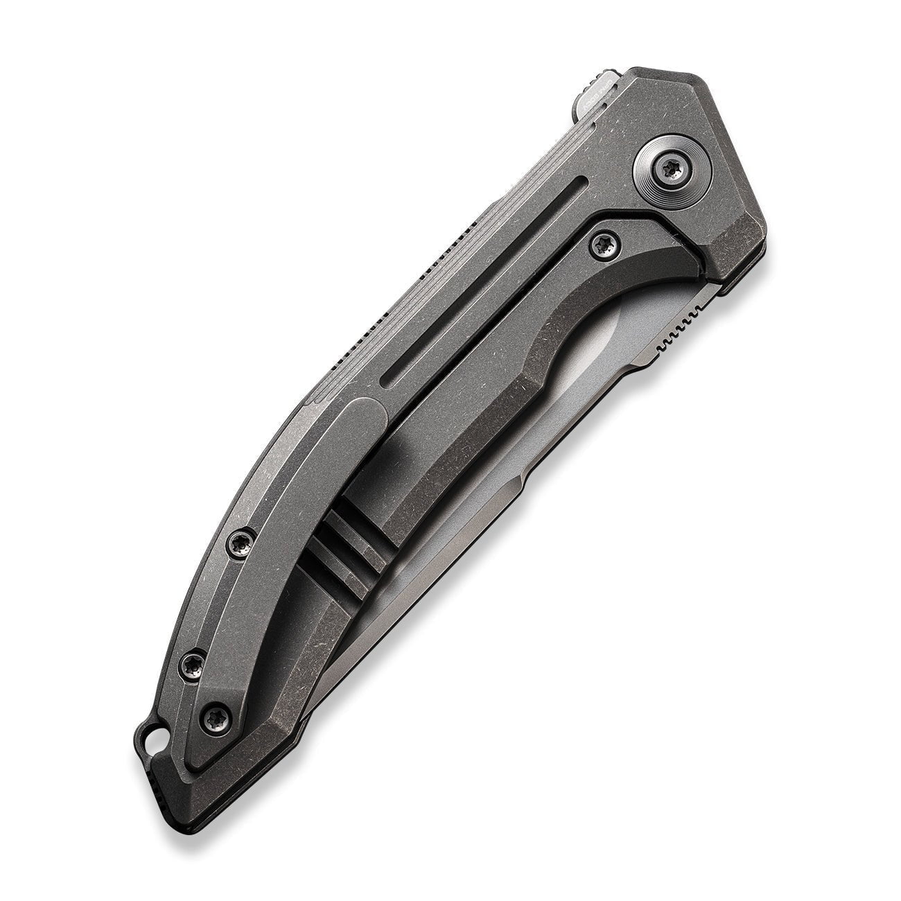 GUNMANSA Discontinued WEKNIFE Quixotic Flipper Knife Titanium Handle (3.45" CPM 20CV Blade) WE21016-1