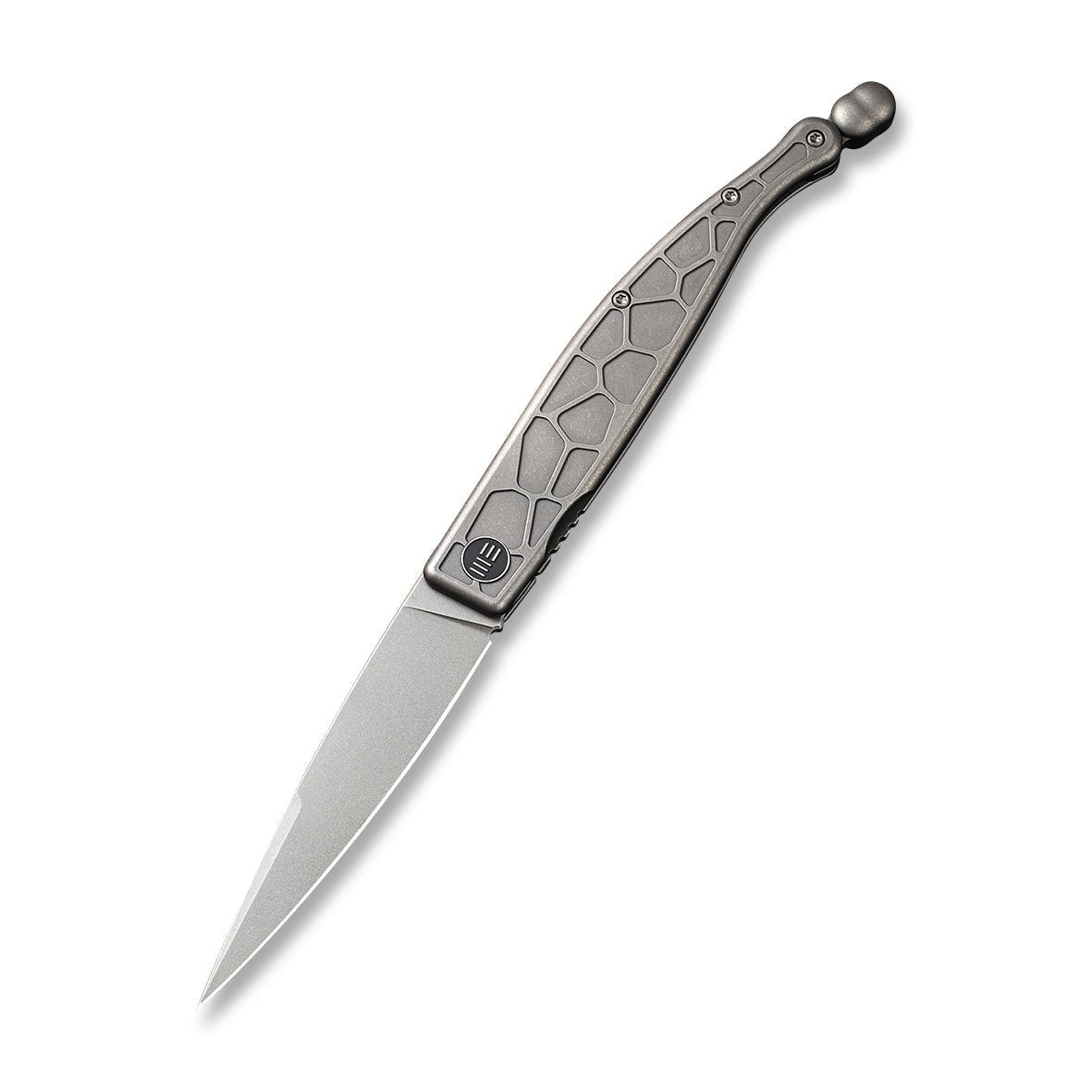 GUNMANSA Discontinued WEKNIFE Roman Front Flipper Knife Titanium Handle (3.95" CPM S35VN Blade) 2008B