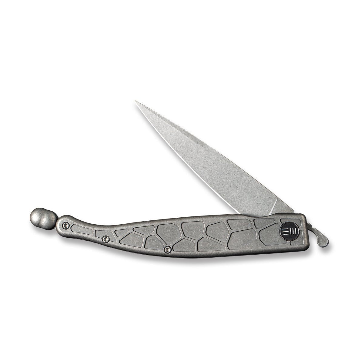 GUNMANSA Discontinued WEKNIFE Roman Front Flipper Knife Titanium Handle (3.95" CPM S35VN Blade) 2008B
