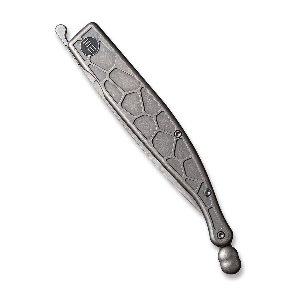 GUNMANSA Discontinued WEKNIFE Roman Front Flipper Knife Titanium Handle (3.95" CPM S35VN Blade) 2008B