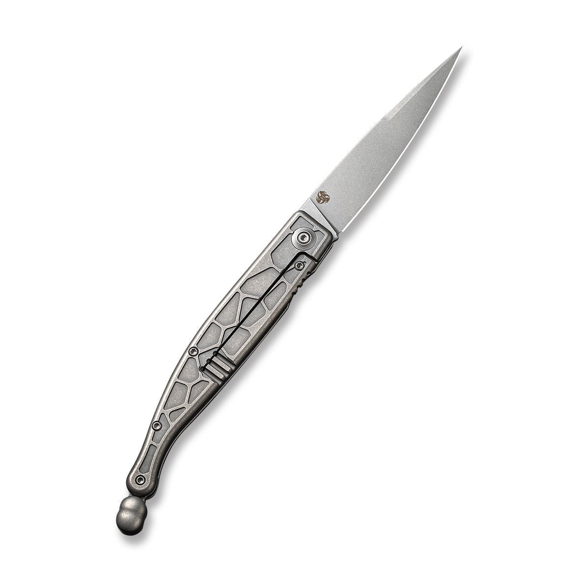 GUNMANSA Discontinued WEKNIFE Roman Front Flipper Knife Titanium Handle (3.95" CPM S35VN Blade) 2008B