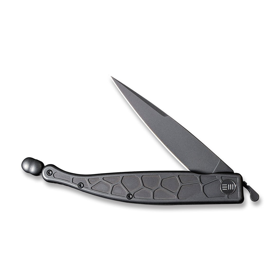 GUNMANSA Discontinued WEKNIFE Roman Front Flipper Knife Titanium Handle (3.95" CPM S35VN Blade) 2008C