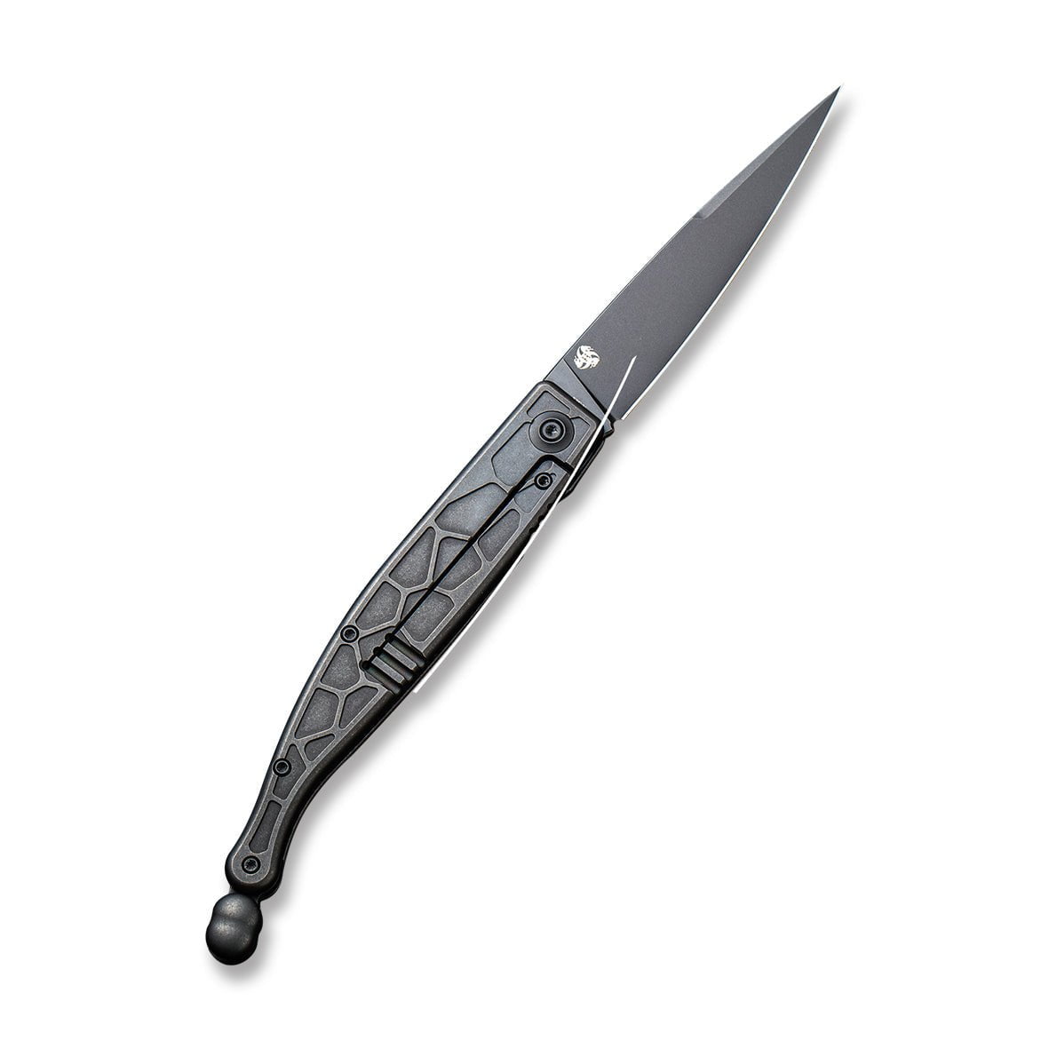 GUNMANSA Discontinued WEKNIFE Roman Front Flipper Knife Titanium Handle (3.95" CPM S35VN Blade) 2008C