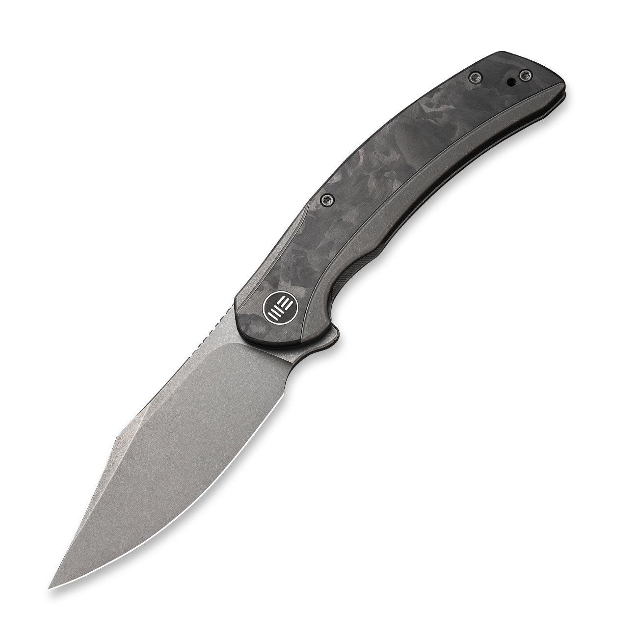 GUNMANSA Discontinued WEKNIFE Snick Flipper Knife Titanium & Carbon Fiber Handle (3.47" CPM 20CV Blade) WE19022F-2